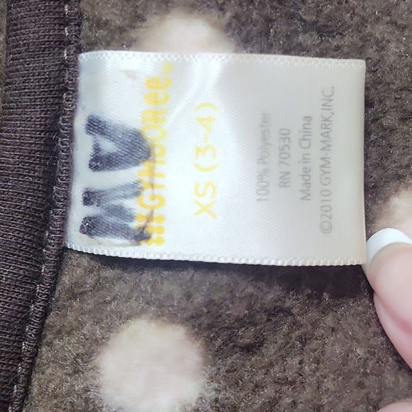 GYMBOREE Toddler girl's fleece hooded jacket size XS (3-4) - Picture 5 of 5